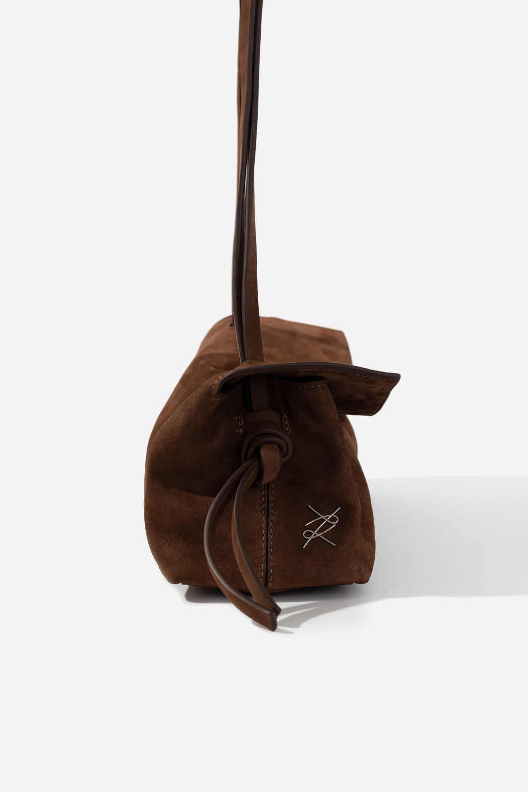 REBECCA BAGUETTE 29 BROWN NUBUCK BAG KACHOROVSKA
