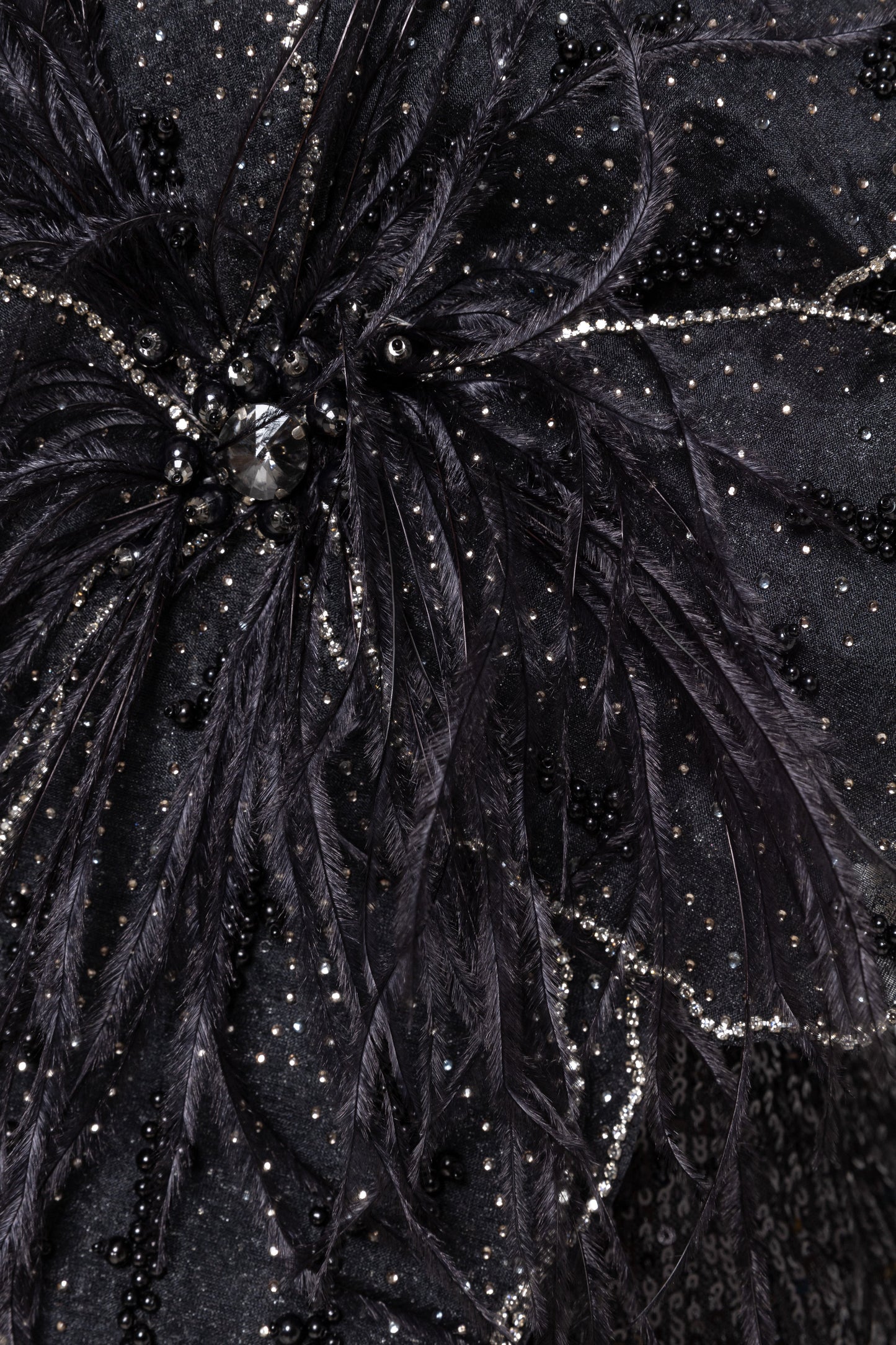 Floral-appliqué sequin maxi dress NISSA