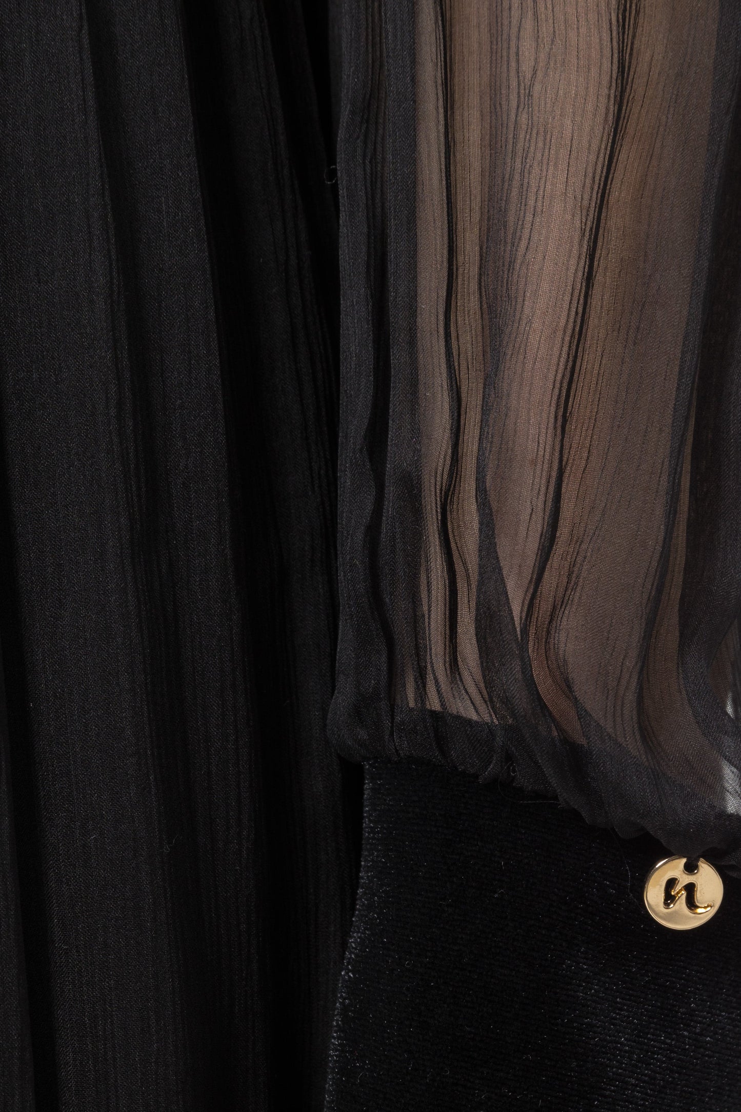 Pearl-detail silk midi dress NISSA