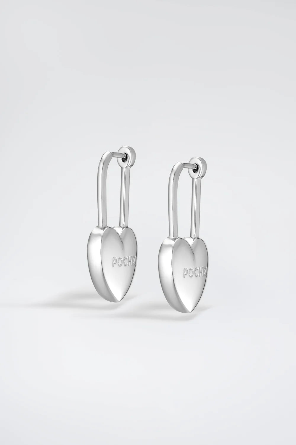 Heart Earrings Silver POCHÉ