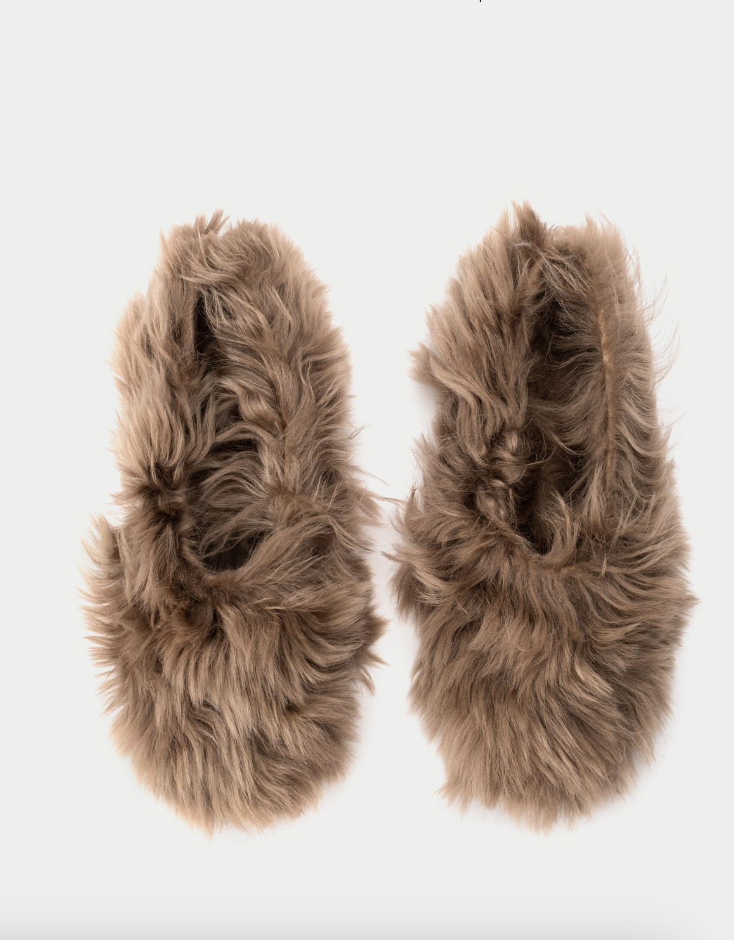 Fur-Fur Ballerinas Caramel Long HVOYA