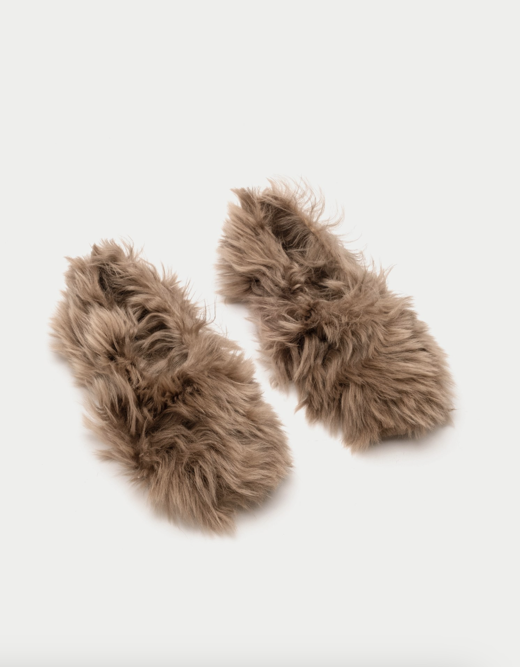 Fur-Fur Ballerinas Caramel Long HVOYA