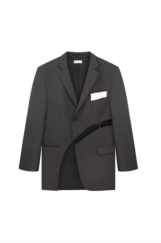 JACKET WITH ASYMMETRIC CUT-OUTS F0525 OMELIA