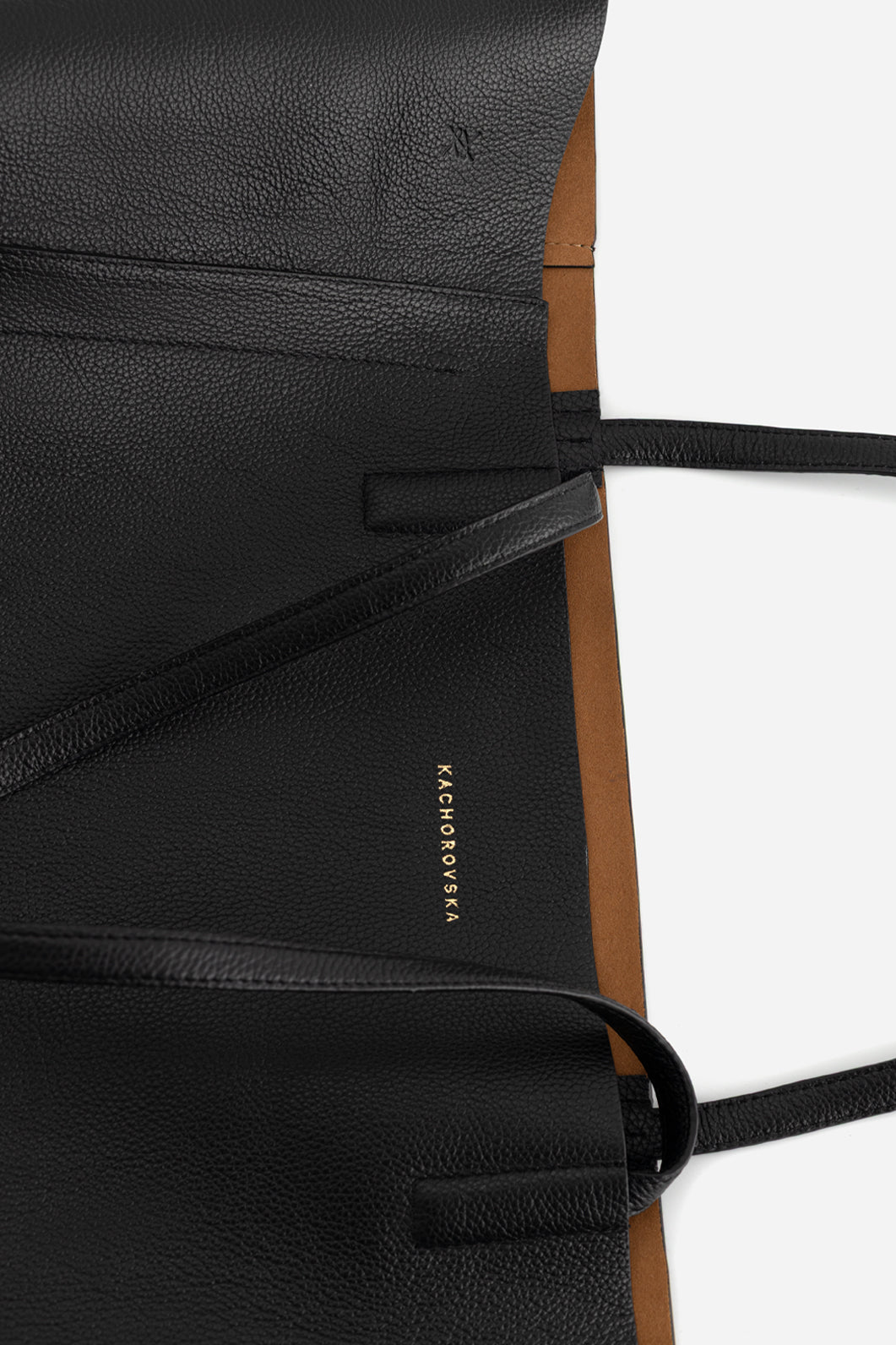 SARAH TEXTURED BLACK SHOPPER KACHOROVSKA