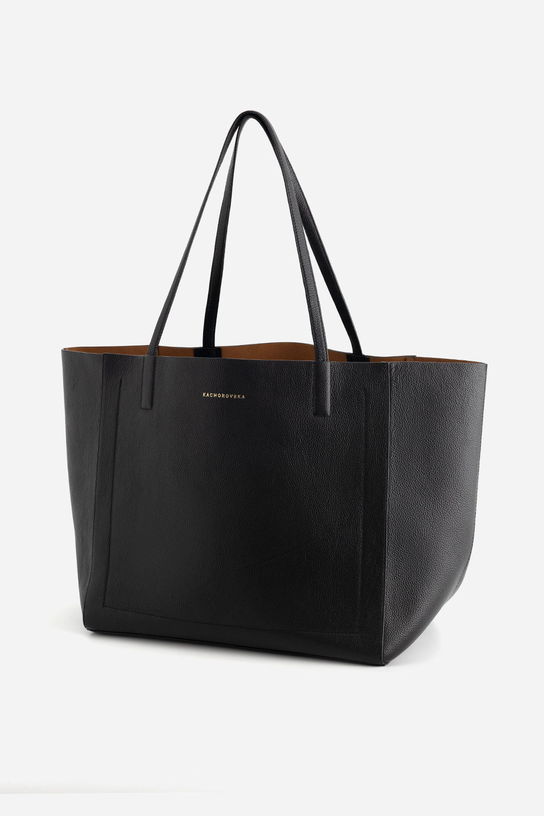 SARAH TEXTURED BLACK SHOPPER KACHOROVSKA