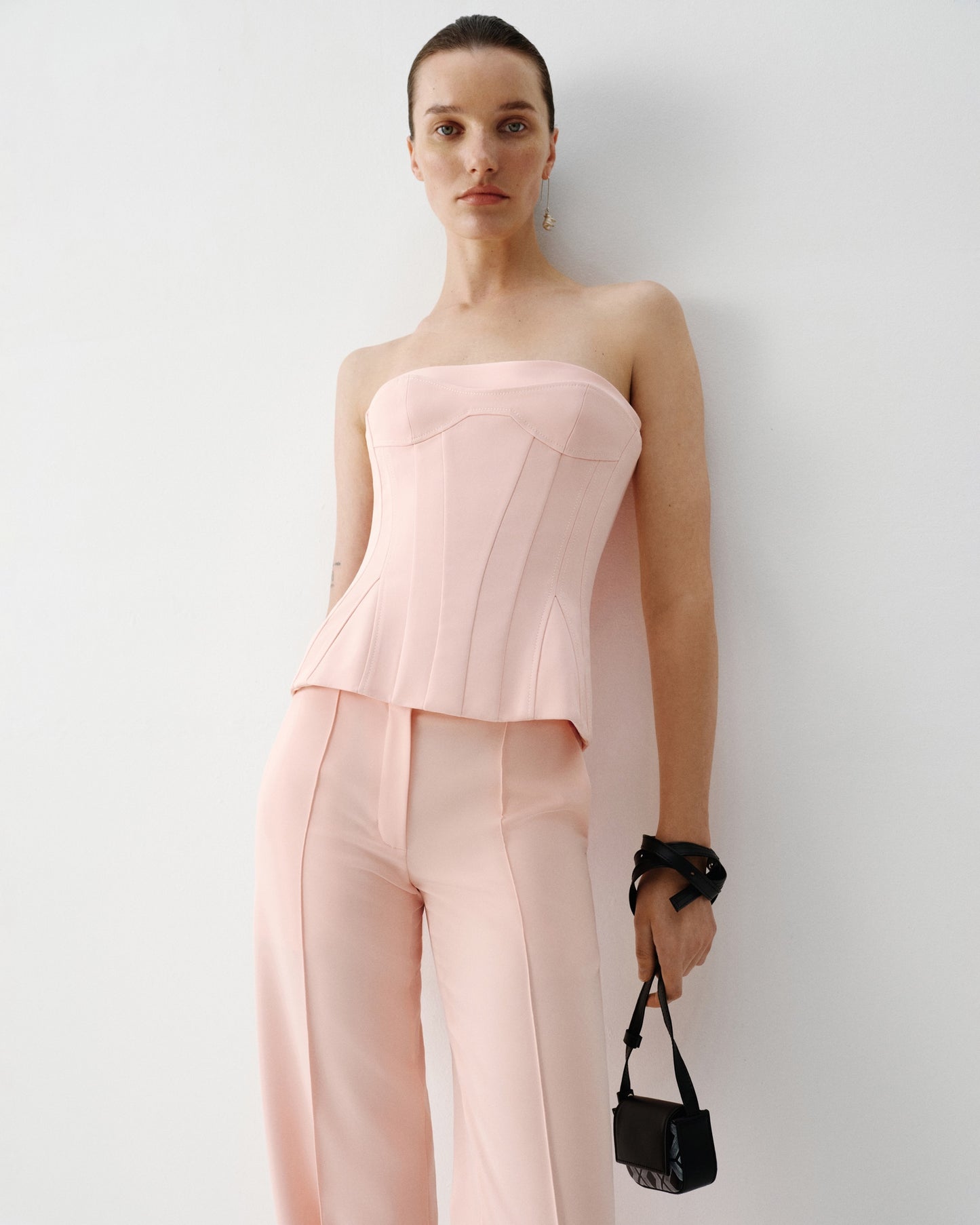 PINK BUSTIER TOP ELENA REVA