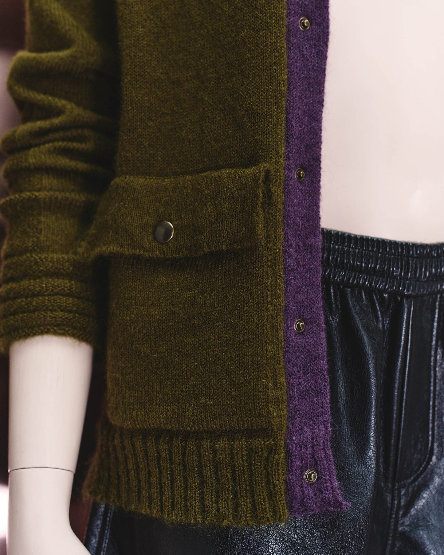 RUSTIC MOHAIR CARDIGAN THEO