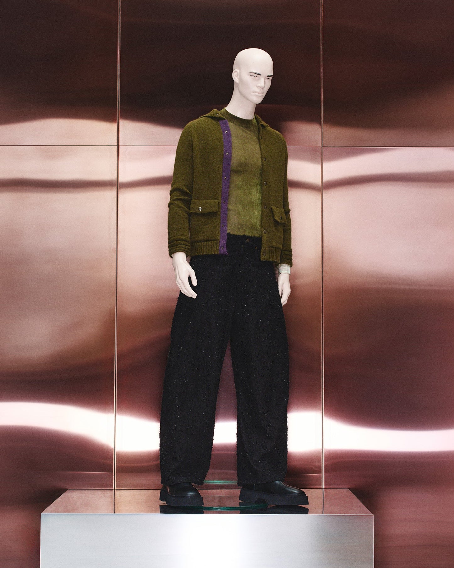 RUSTIC MOHAIR CARDIGAN THEO