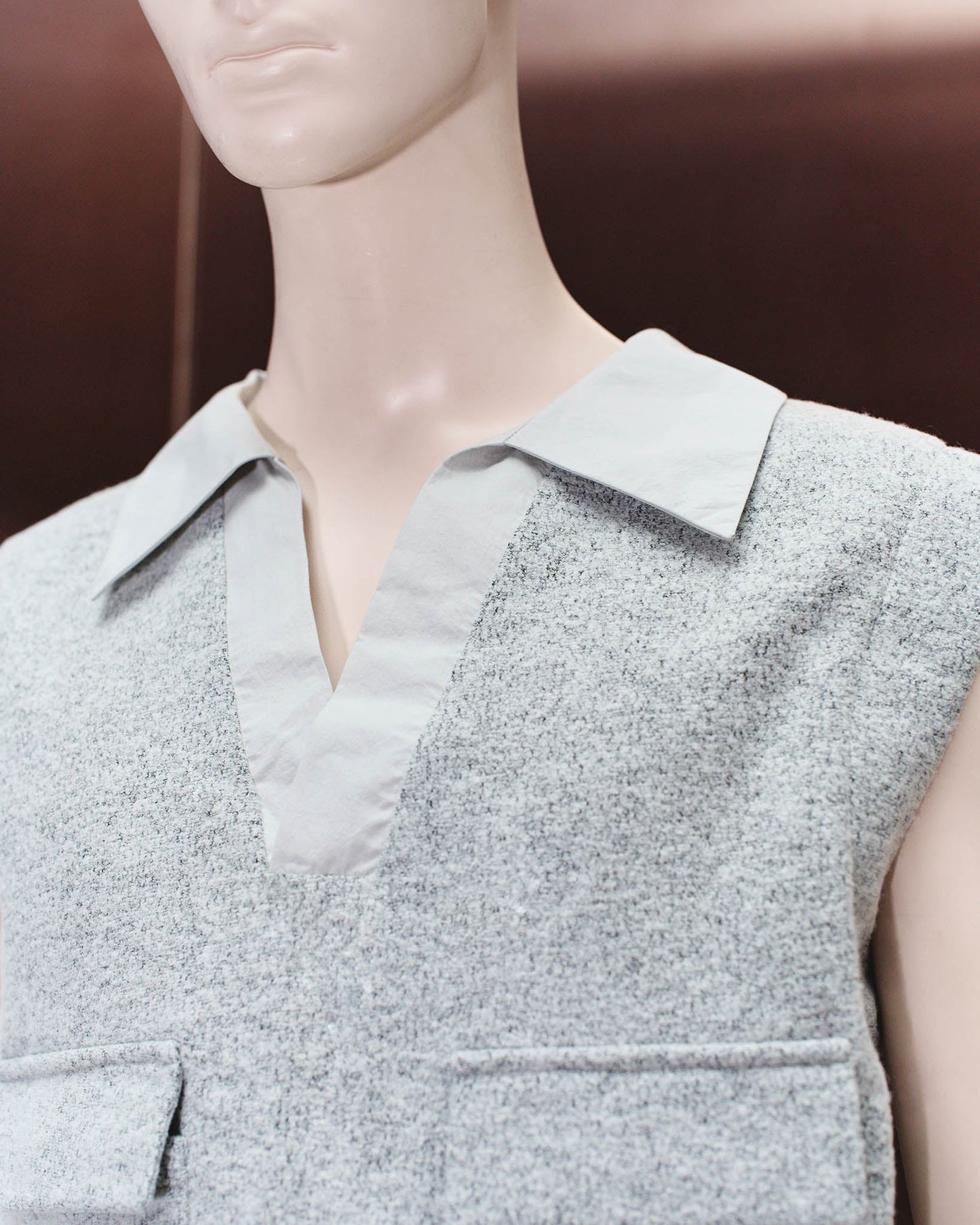 WOOLEN SHELL VEST THEO