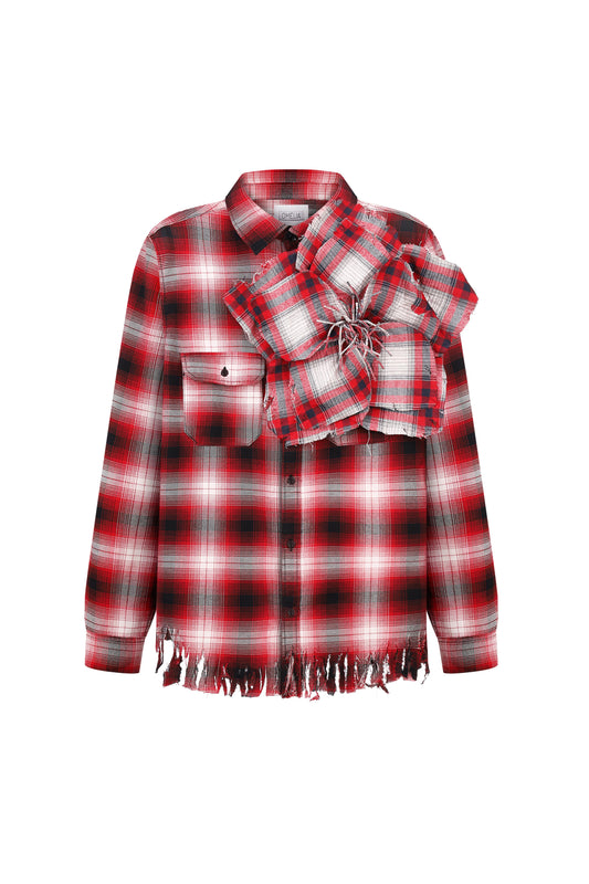 SHIRT WITH A FLOWER F0825 OMELIA