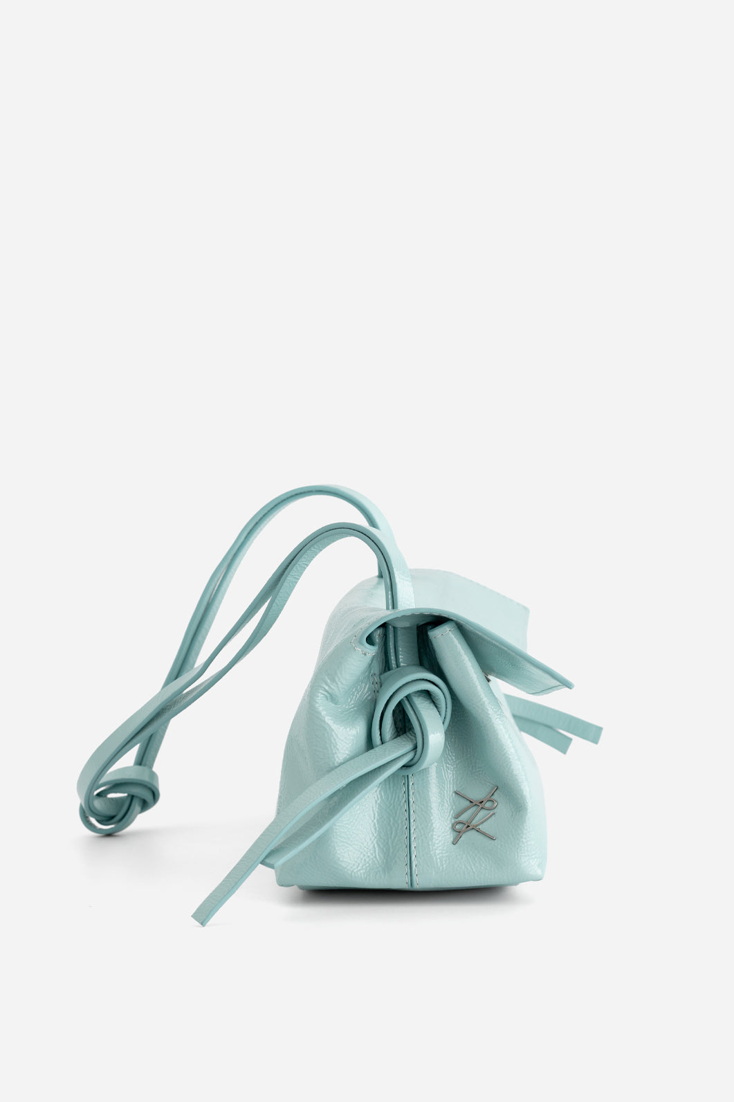 REBECCA BAGUETTE 29 TURQUOISE LEATHER BAG KACHOROVSKA