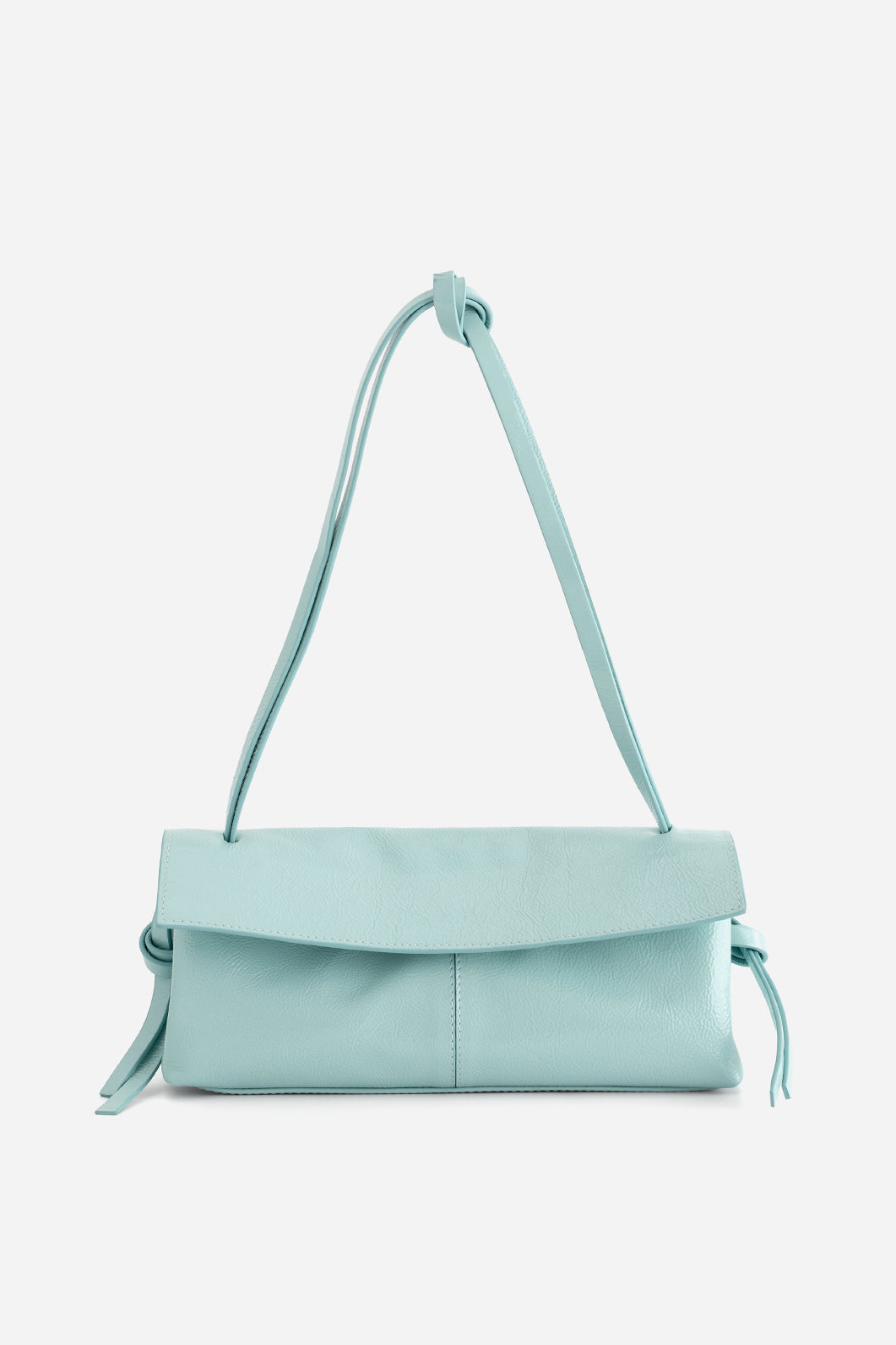 REBECCA BAGUETTE 29 TURQUOISE LEATHER BAG KACHOROVSKA