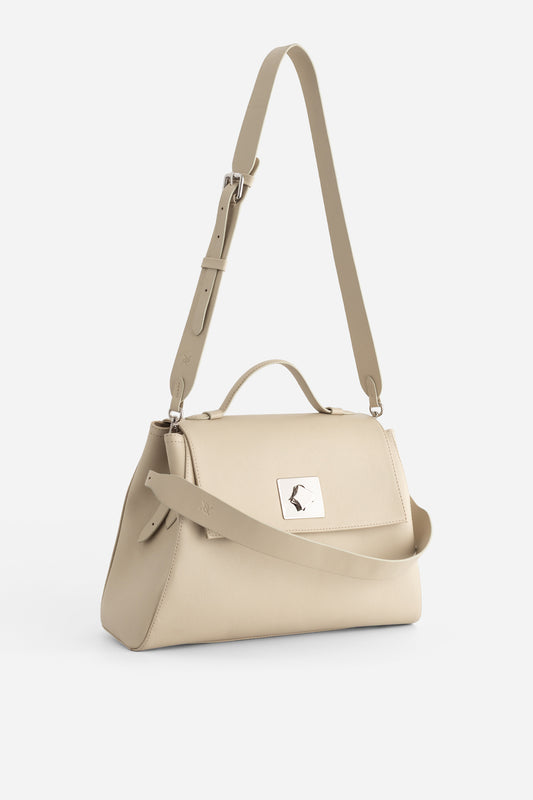 ERNESTINA 33 BAG IN TOFU SHADE /SILVER/ KACHOROVSKA