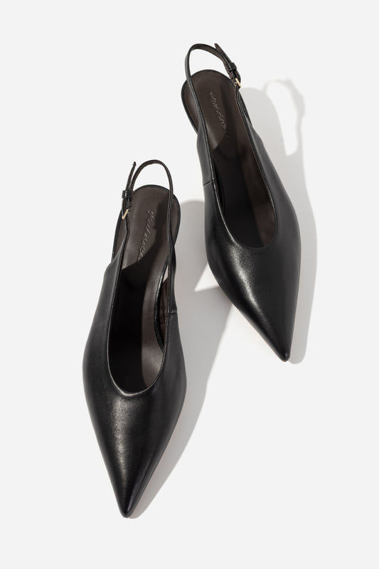 DARCY black slingbacks KACHOROVSKA