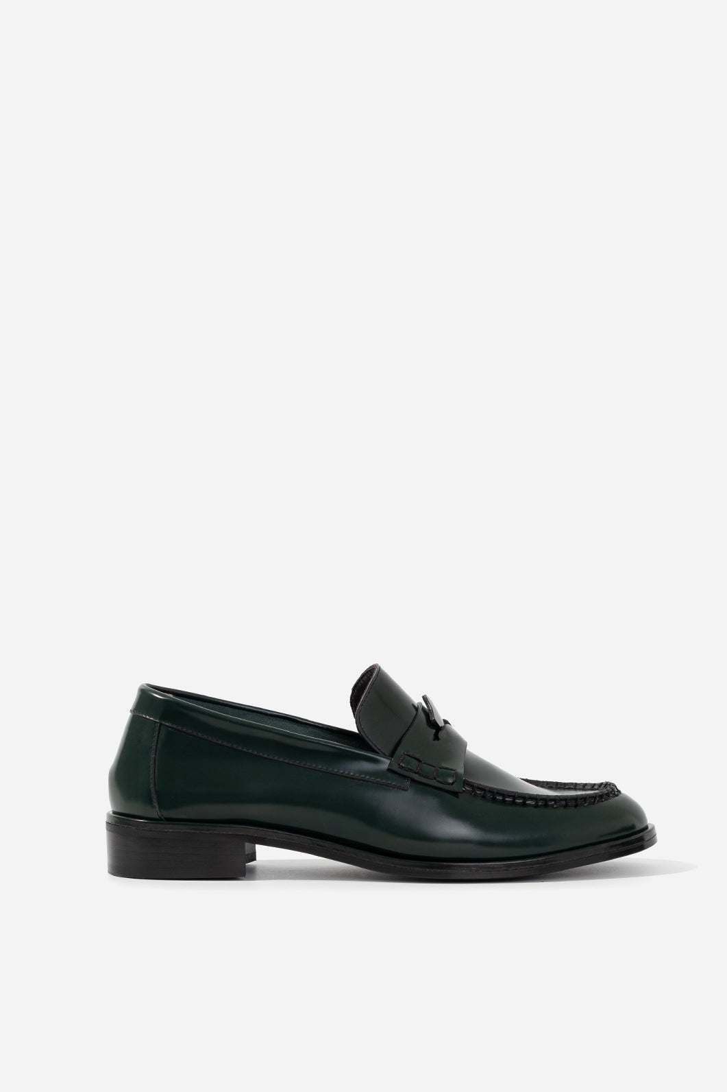 DUCKY dark green loafers KACHOROVSKA