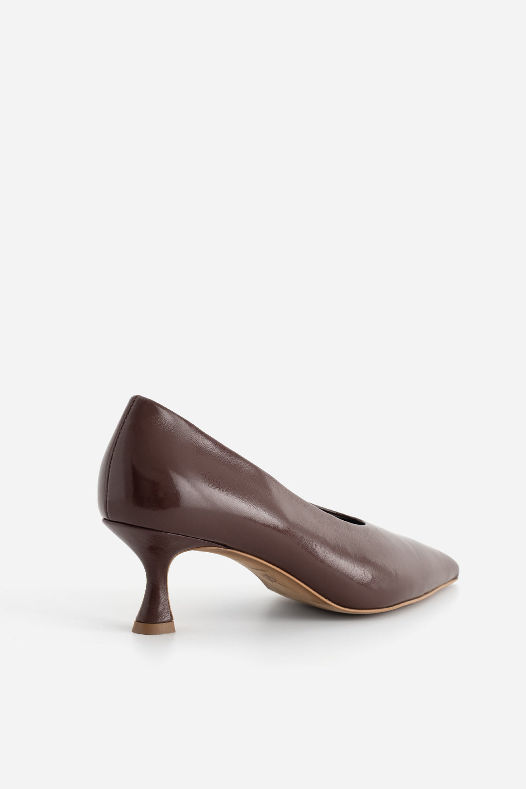 NELLIE BROWN LEATHER PUMPS KACHOROVSKA