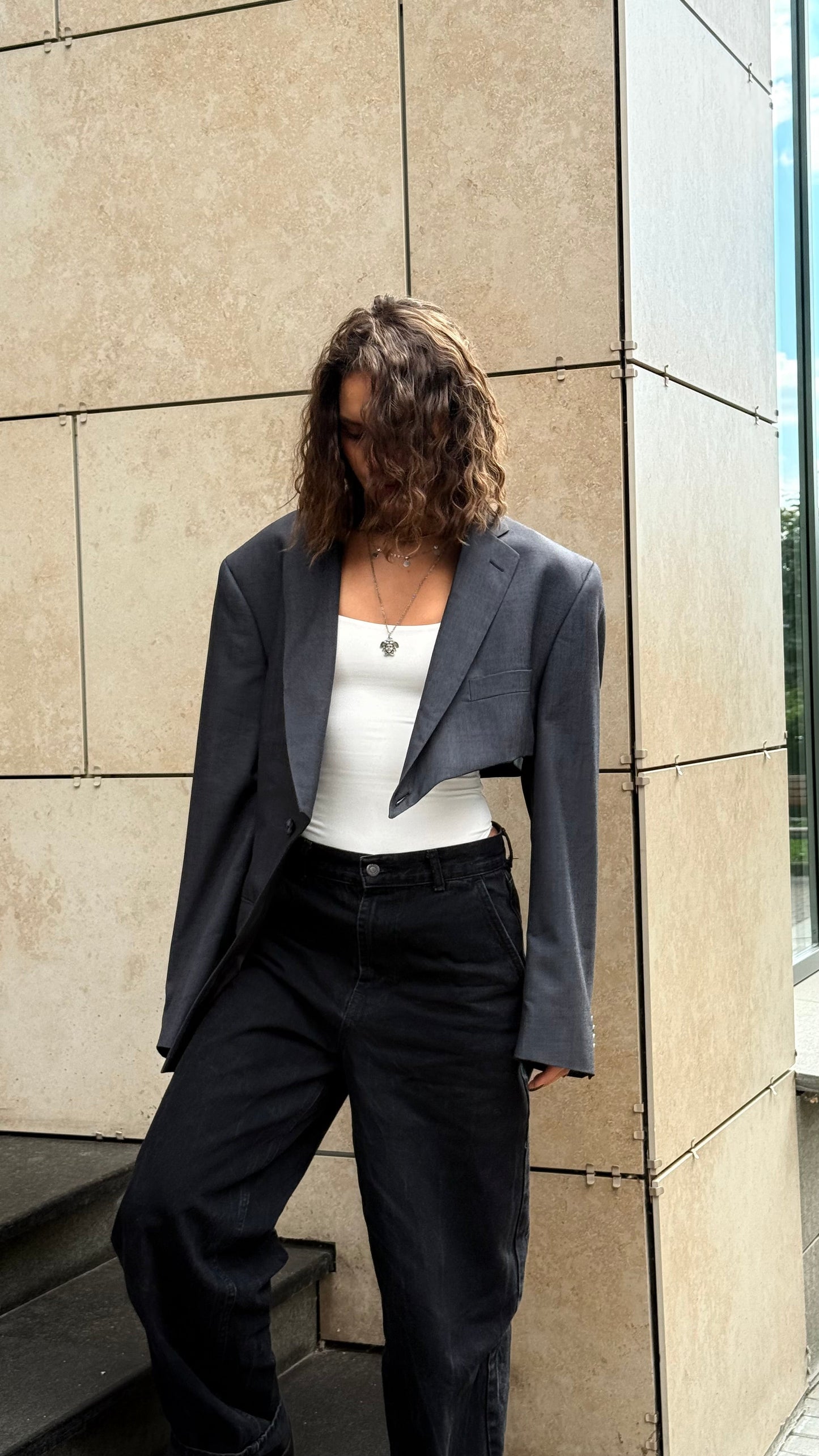 ASYMMETRIC JACKET F0425 OMELIA