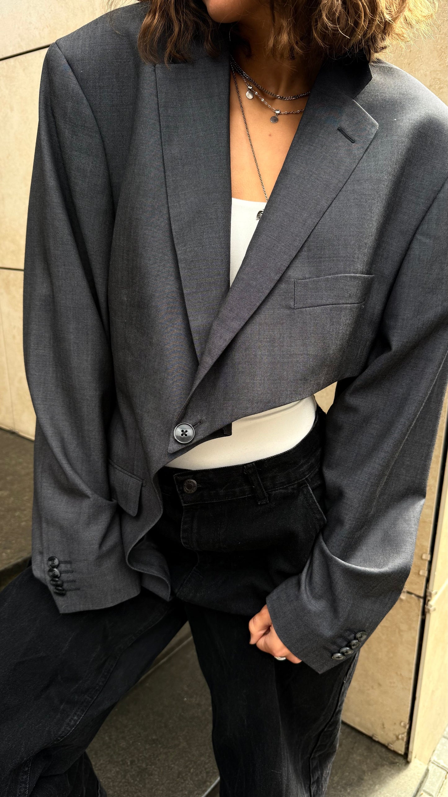 ASYMMETRIC JACKET F0425 OMELIA
