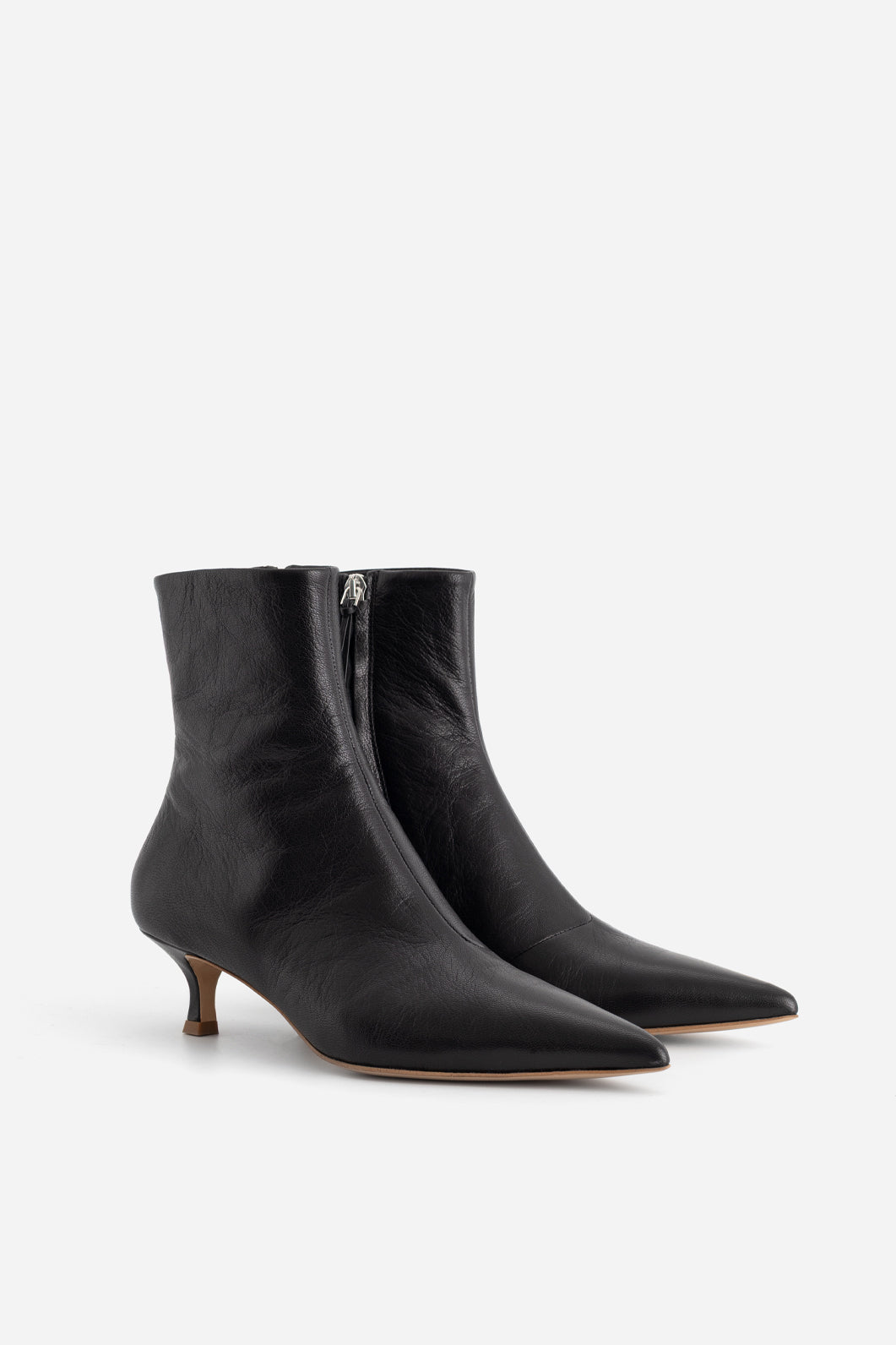 MARIA BLACK ANKLE BOOTS WITH SHIN KACHOROVSKA