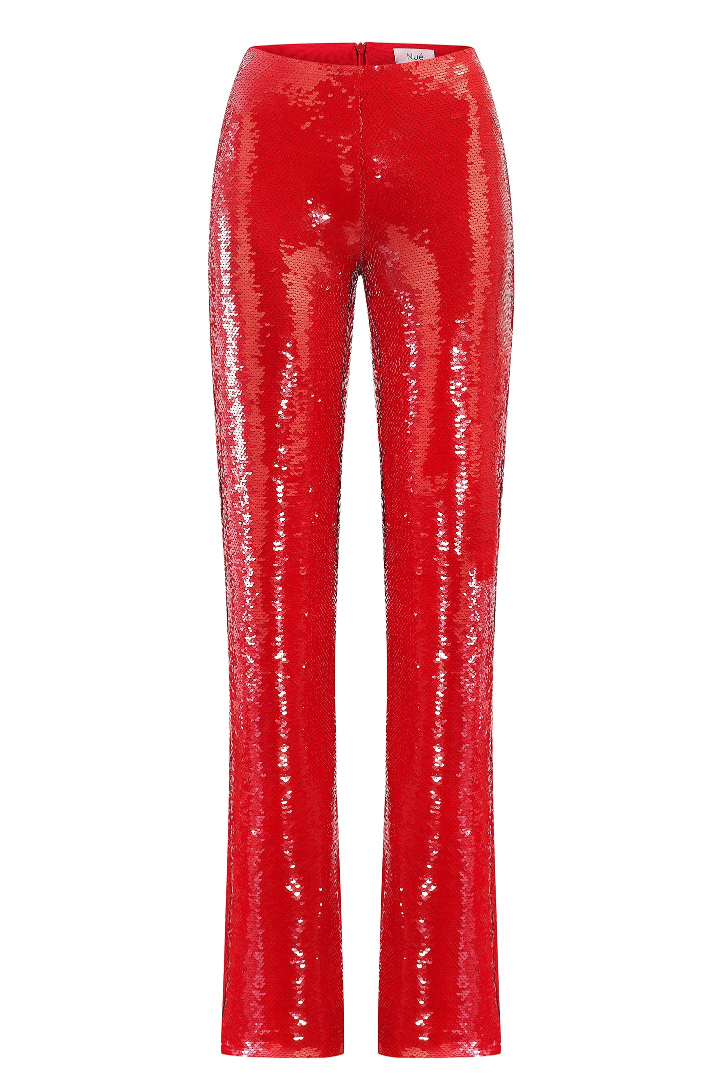 Jade Sequin Red Trousers NUÉ