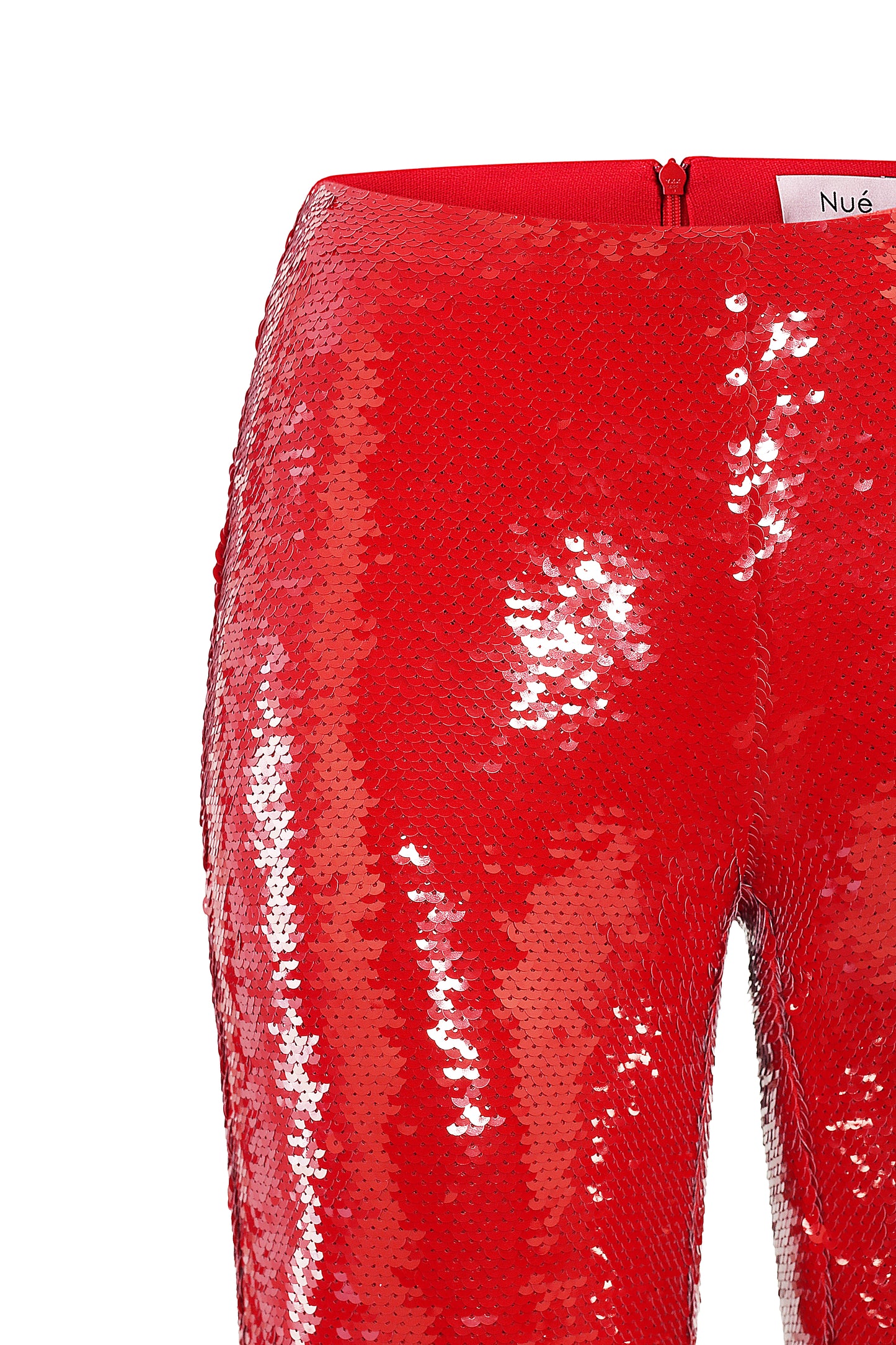 Jade Sequin Red Trousers NUÉ