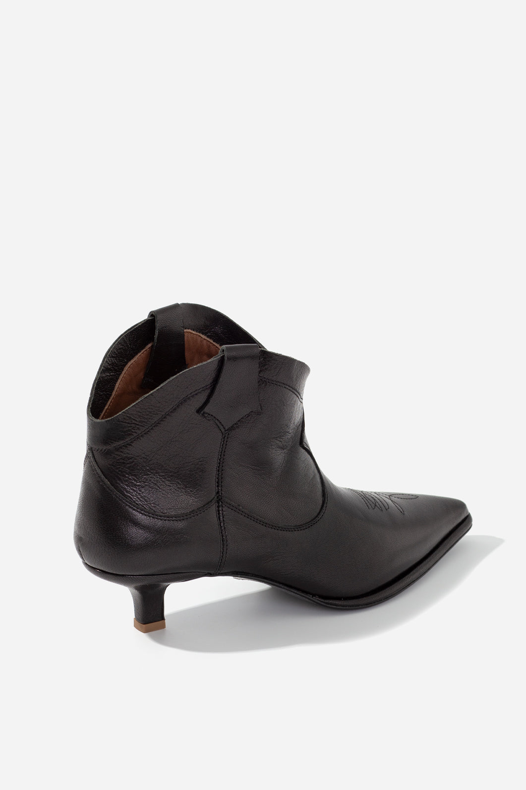 CHERILYN BLACK LEATHER COWBOY BOOTS KACHOROVSKA