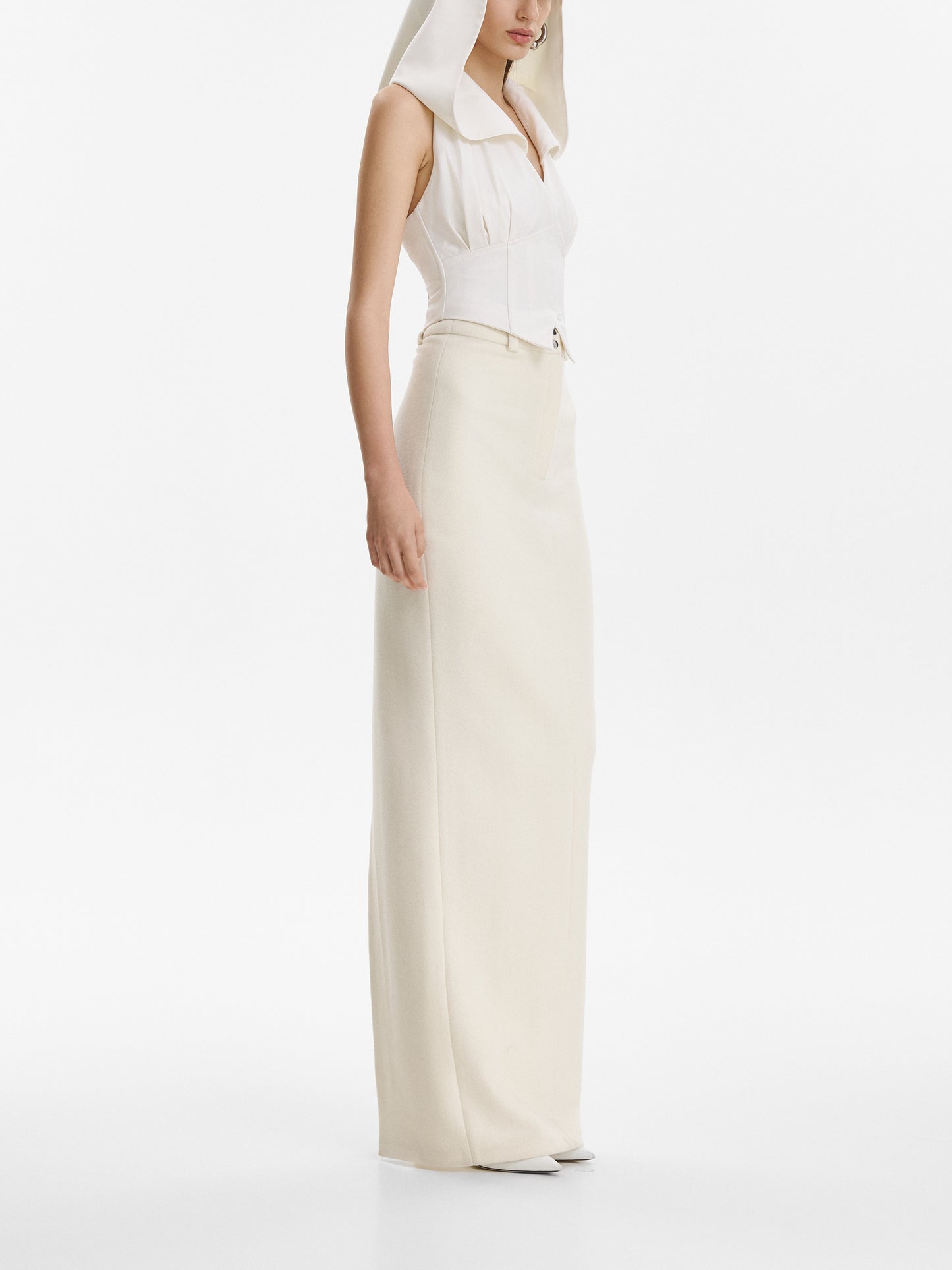 Hooded corset vest VESTIAIRE D'UN OISEAU LIBRE