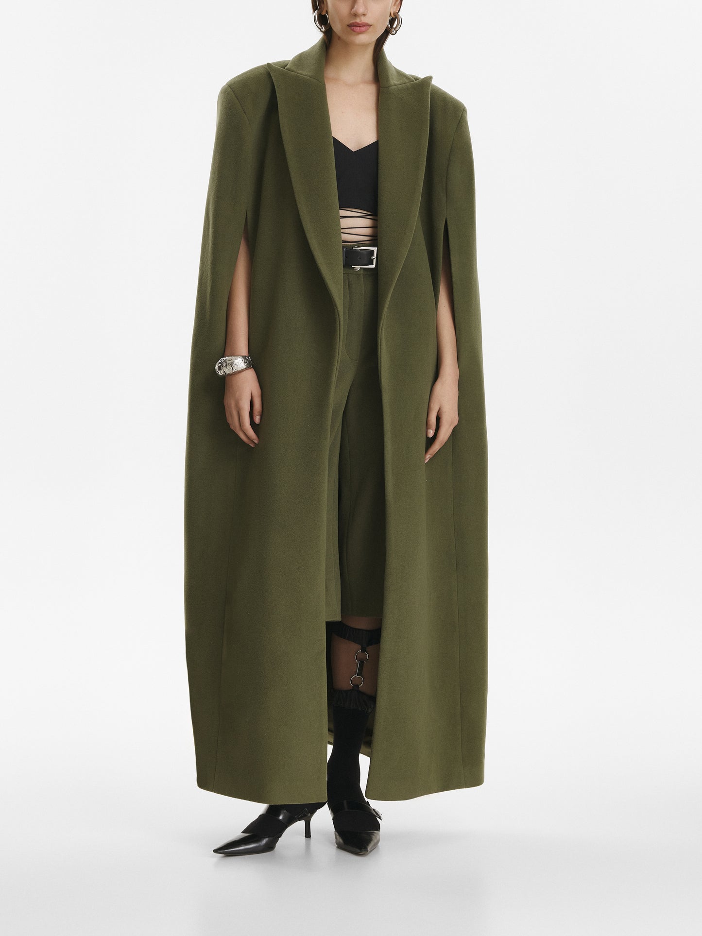 Cashmere Blend Cape VESTIAIRE D'UN OISEAU LIBRE