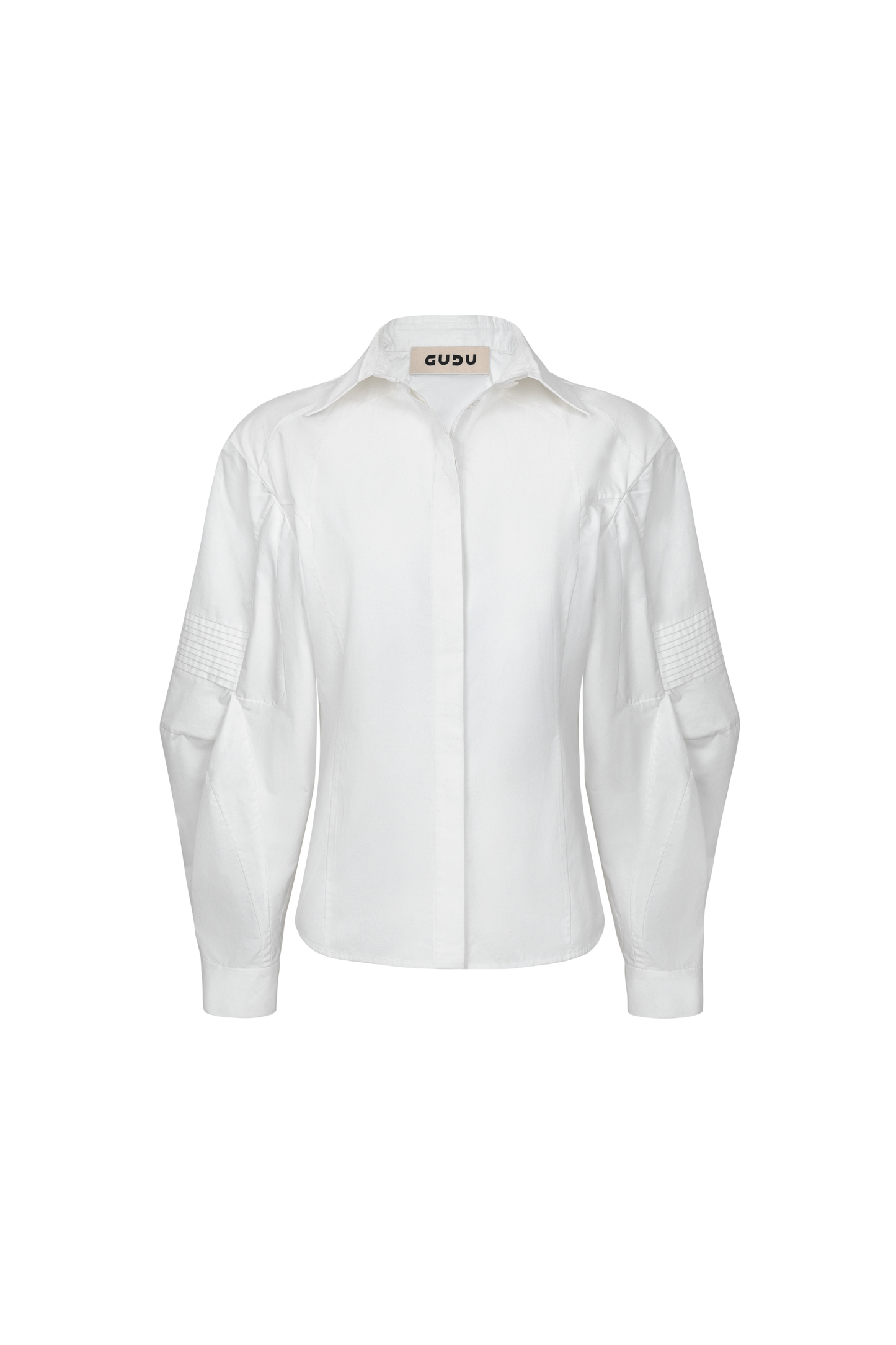 TOP #09 — Volume-Sleeve Cotton Shirt GUDU