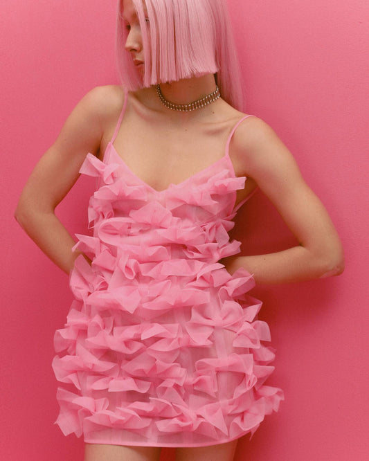 Lulu Dress in pink PASKAL