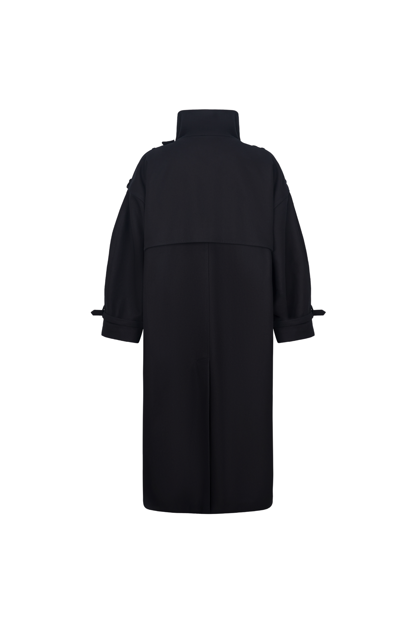 COAT #05 — Funnel Neck Wool Coat GUDU