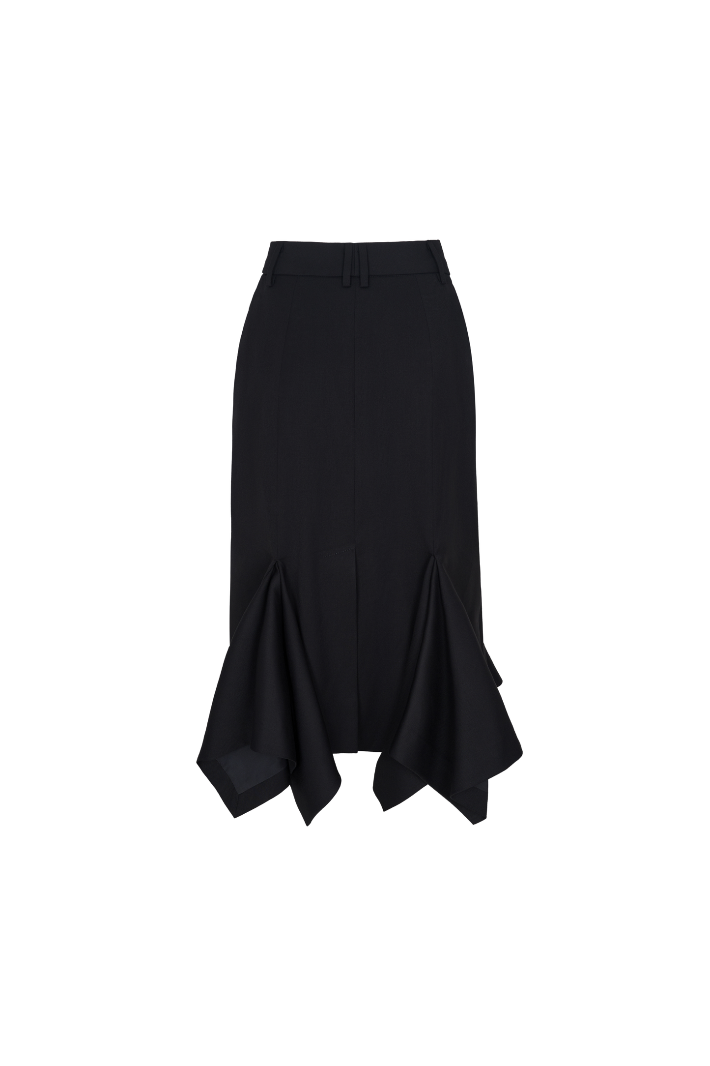 SKIRT#04 — Gored Fitted Midi Skirt GUDU