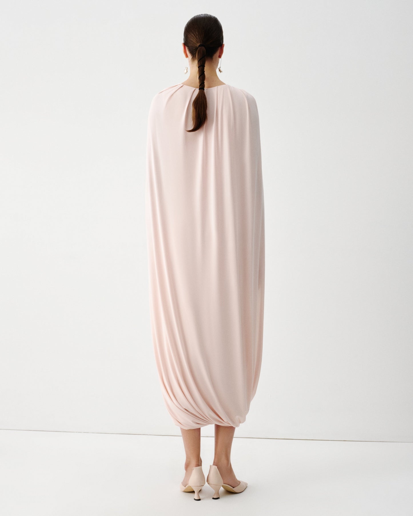 JERSEY DRESS WITH A CAPE ELENA REVA