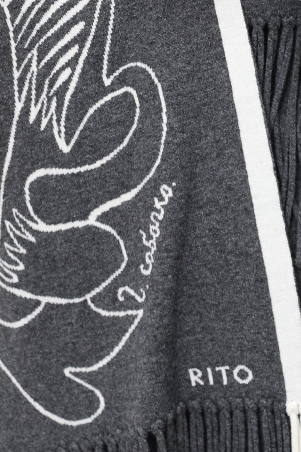 Jacquard Scarf With Graphic Motif 91LAB