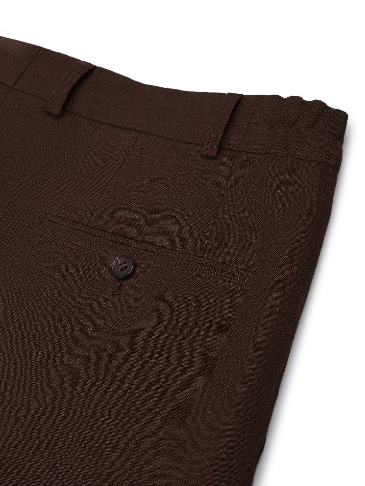 Brown linen trousers INDPOSHIV CASUAL