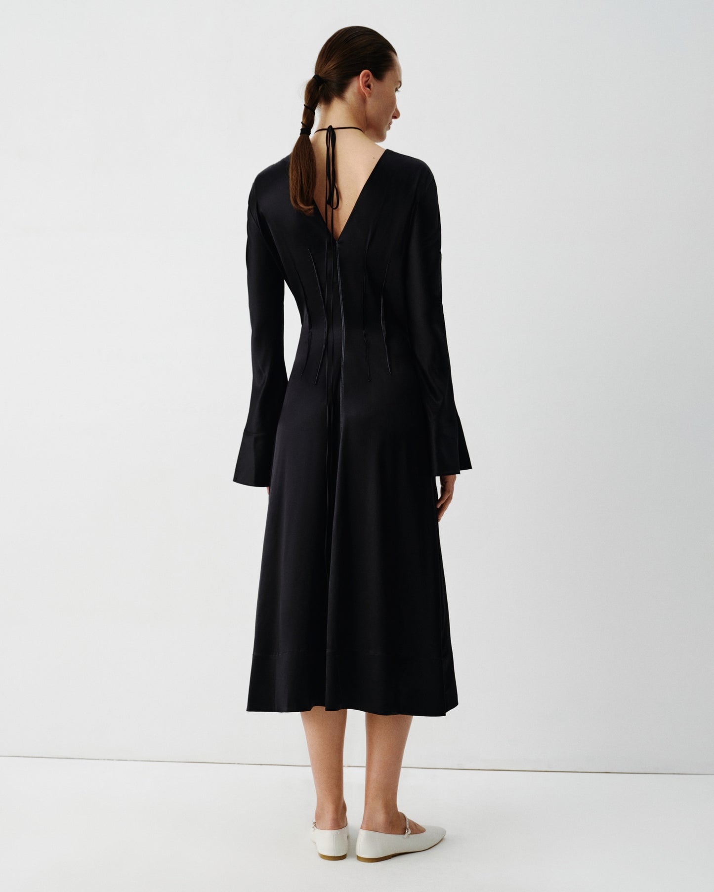 SILK MIDI DRESS ELENA REVA