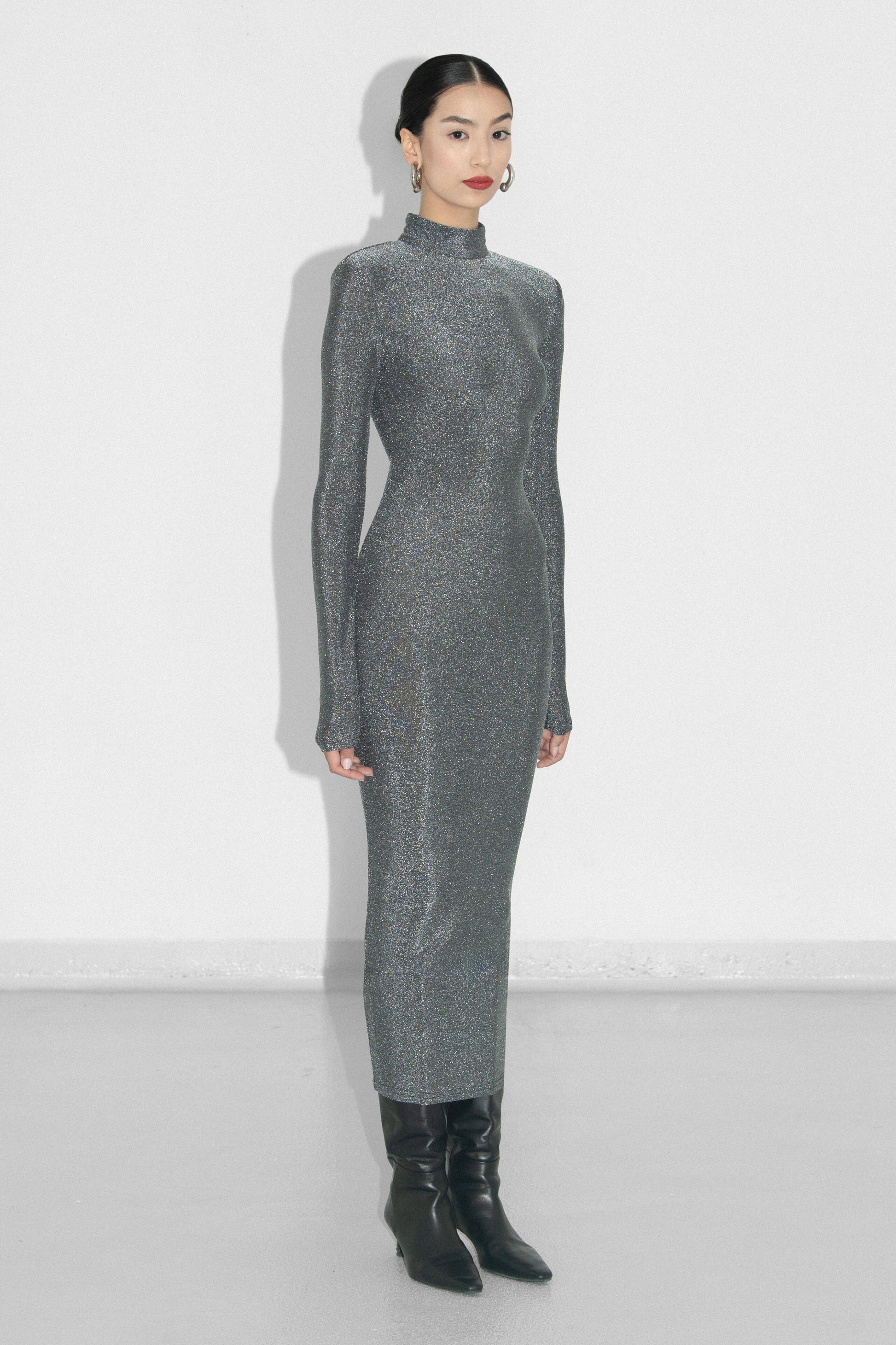 lurex bodycon dress Metallic Lurex Bodycon Mini Dress