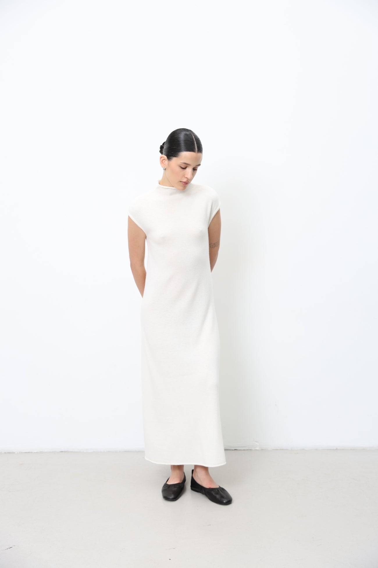 Sleeveless Lambswool Maxi Dress 91LAB