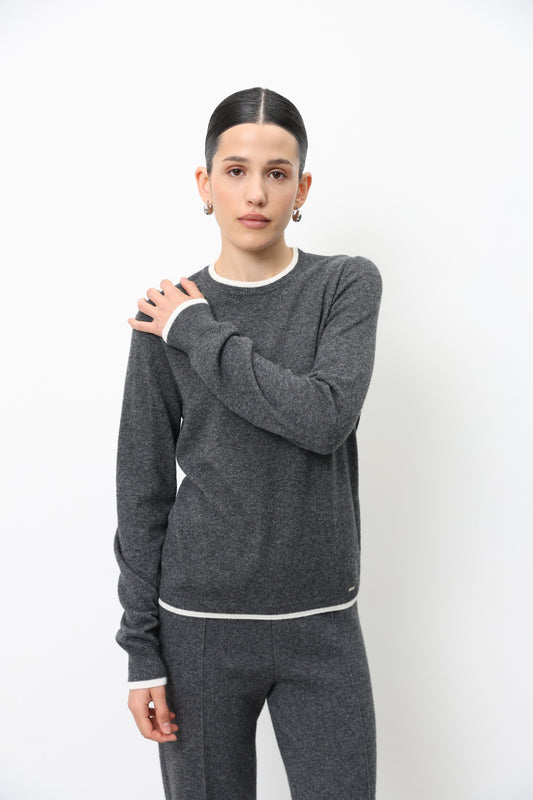  Long-Sleeved Lambswool Jumper 91LAB