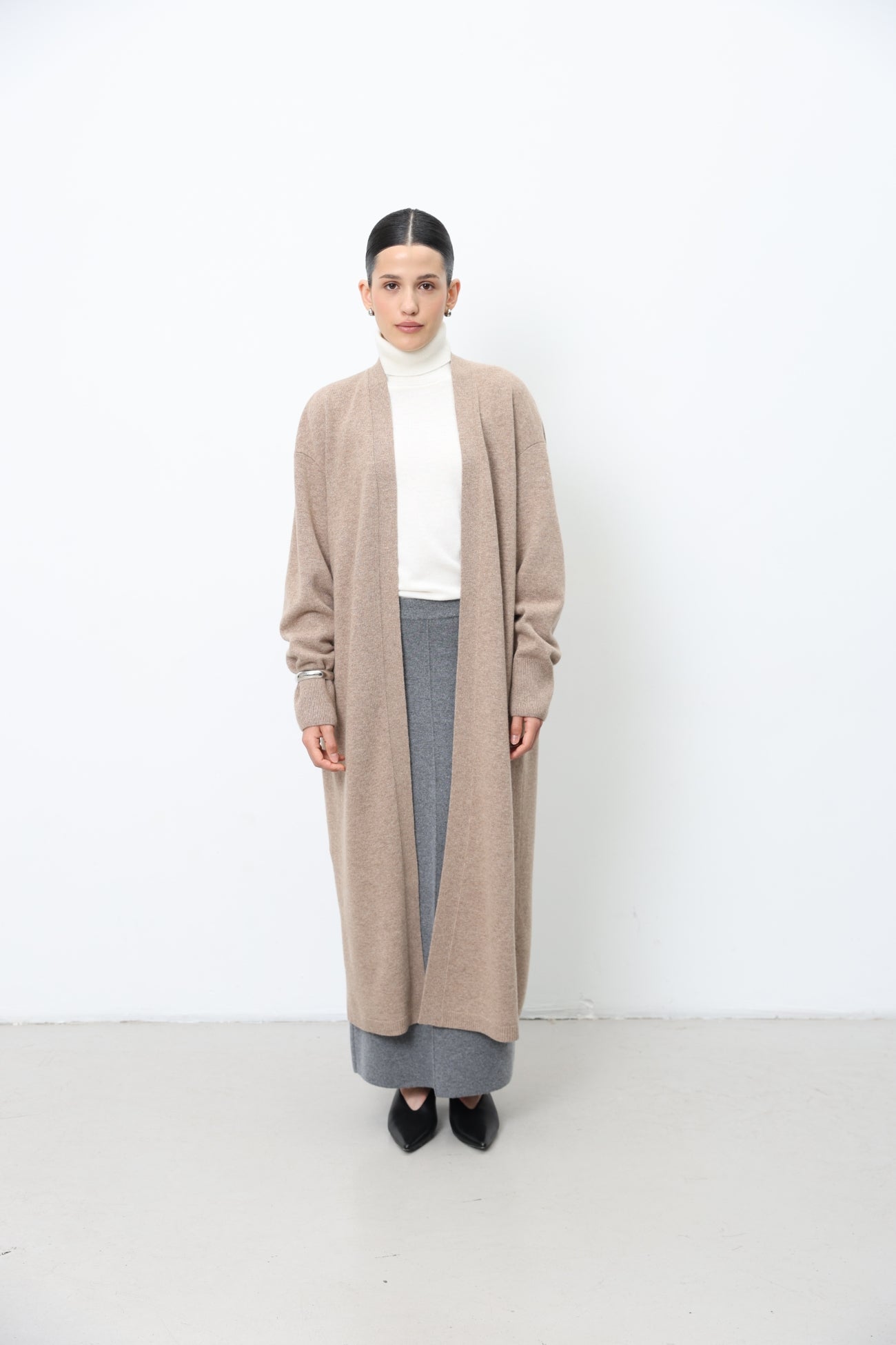 Long  Lambswool Cardigan 91LAB