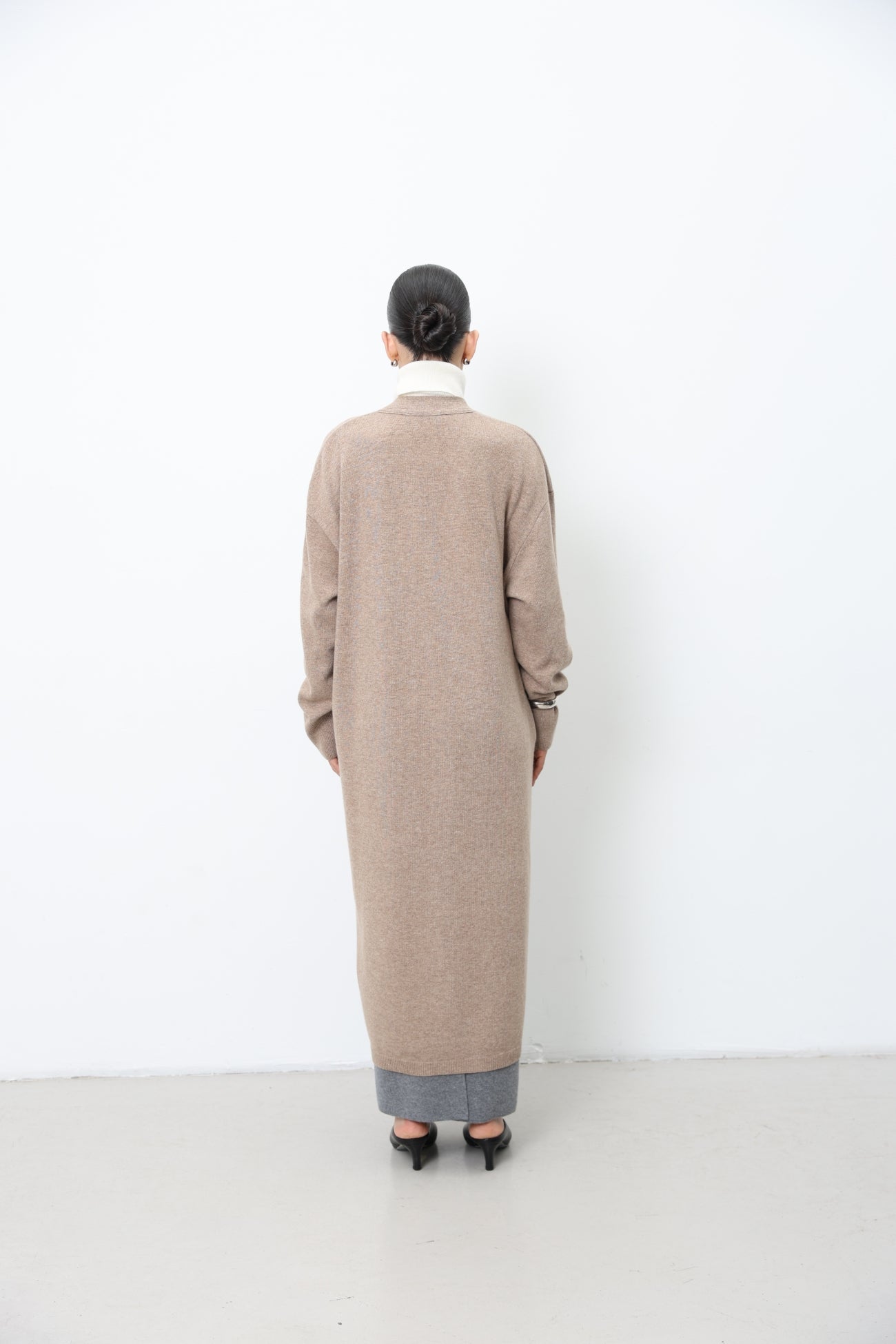 Long  Lambswool Cardigan 91LAB