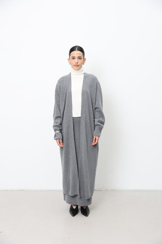 Long  Lambswool Cardigan 91LAB