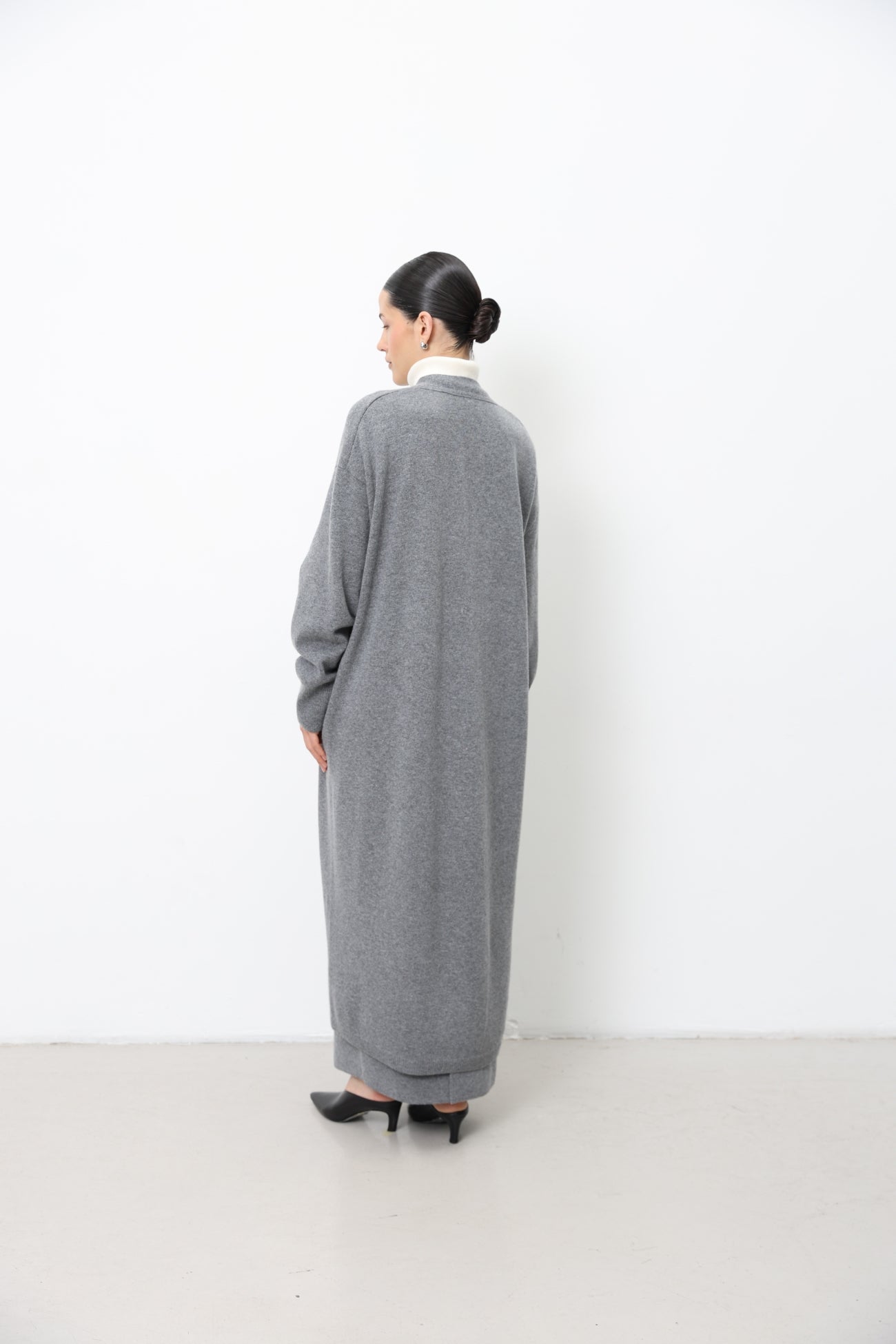 Long  Lambswool Cardigan 91LAB