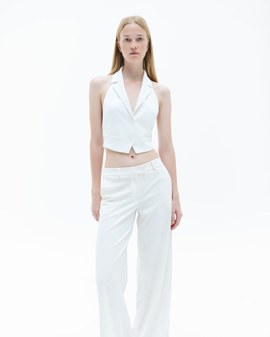 Ivory vest and low-waisted trousers (set) NOVITSKA