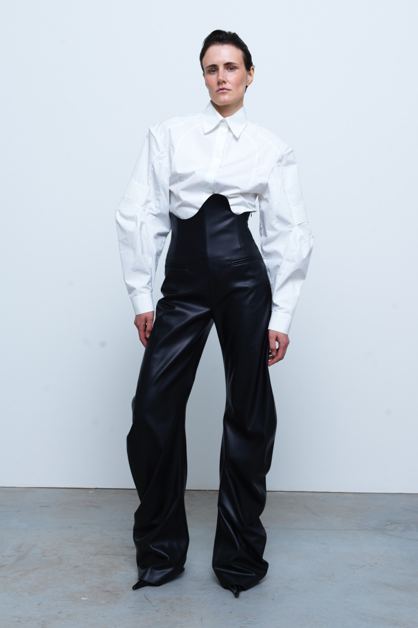 TOP #09 — Volume-Sleeve Cotton Shirt GUDU