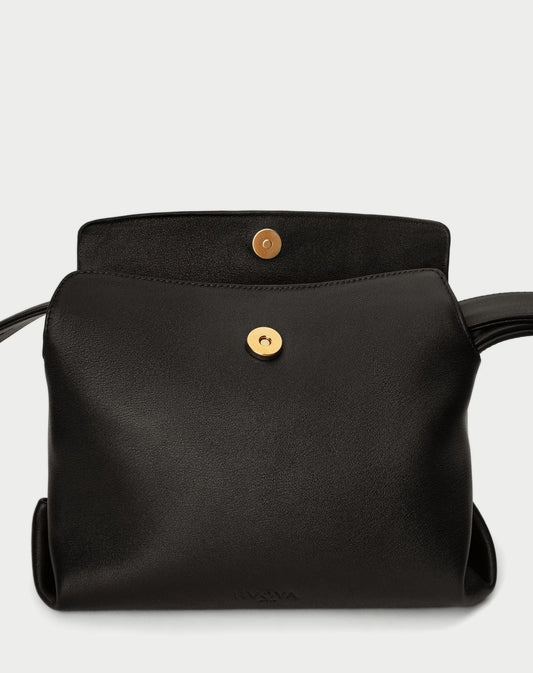 Mini Niche Bag Dark Brown Leather HVOYA