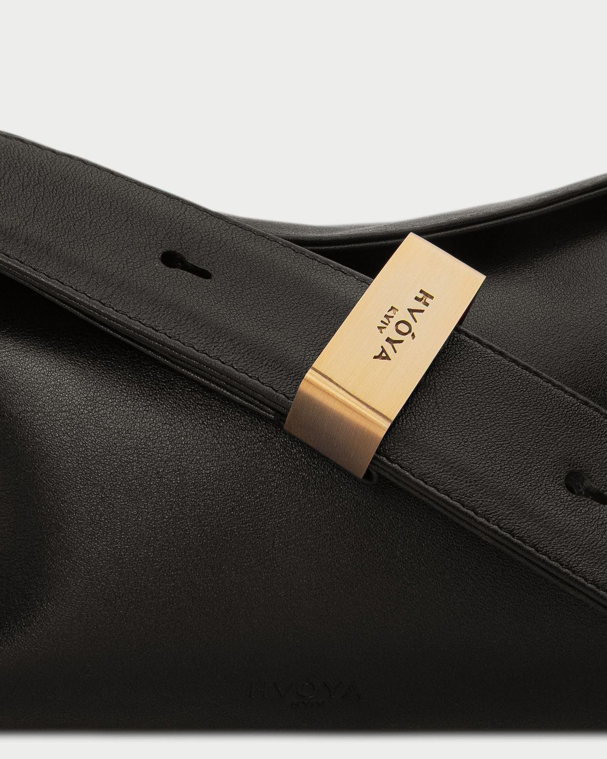 Mini Niche Bag Dark Brown Leather HVOYA