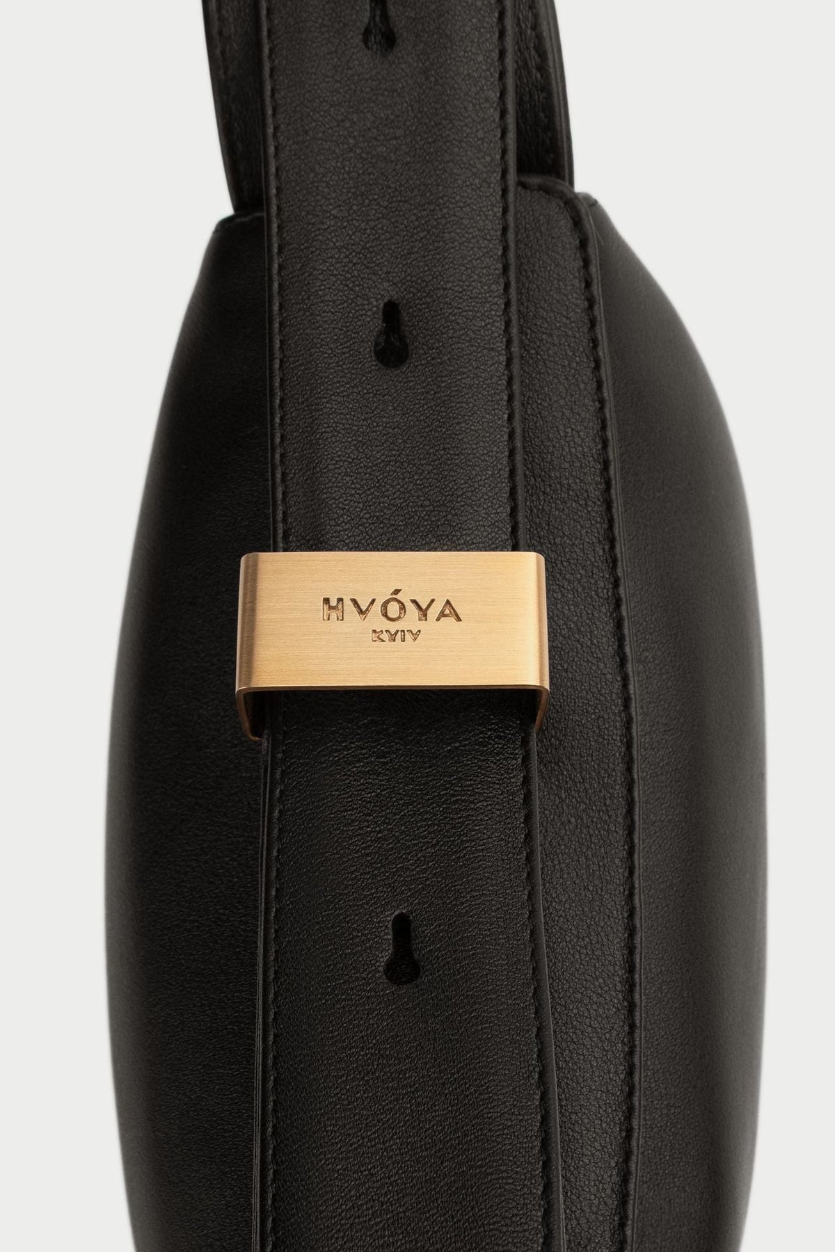 Mini Niche Bag Dark Brown Leather HVOYA
