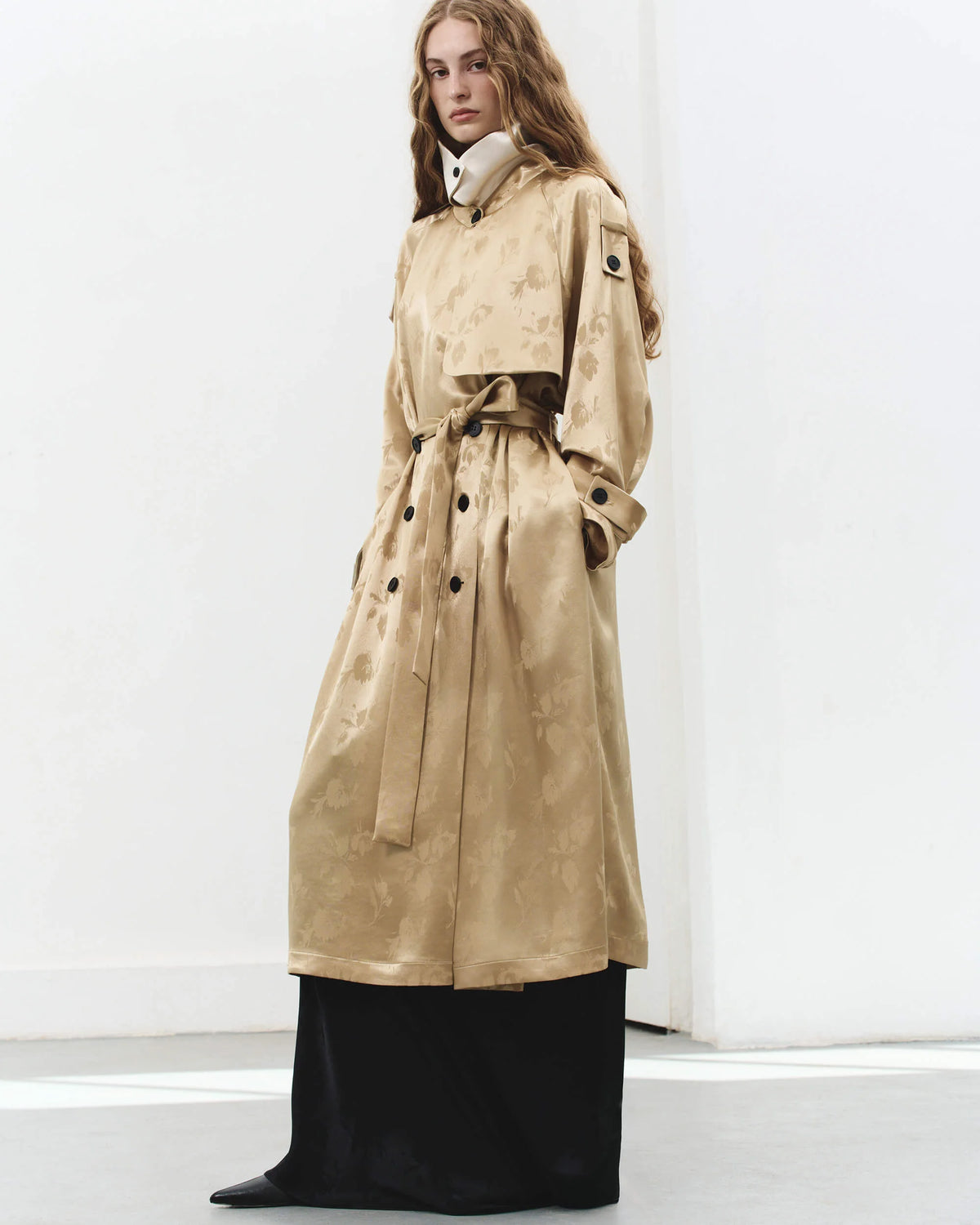 VISCOSE COAT KATERINA KVIT