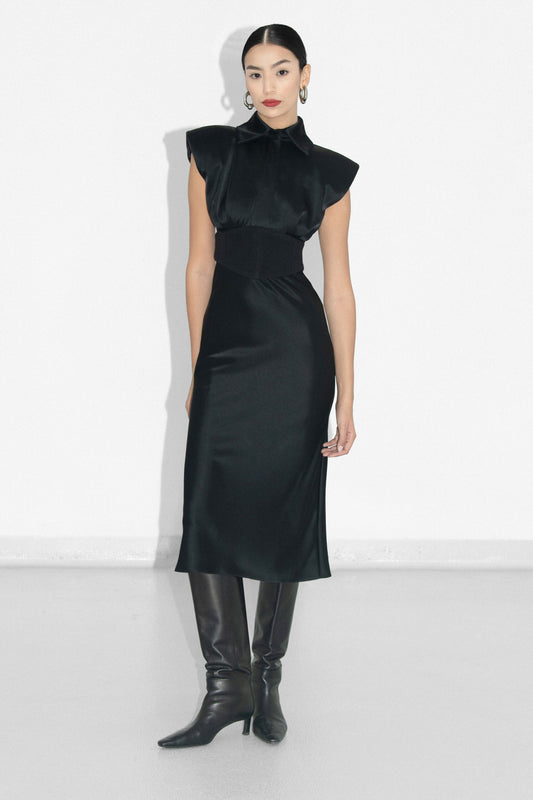 Bias-Cut Corset Dress VESTIAIRE D'UN OISEAU LIBRE